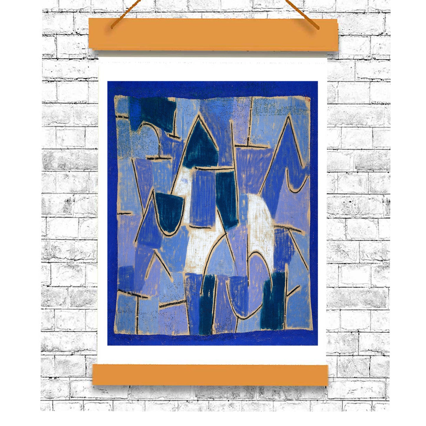 Blue night (1937) by Paul Klee - Buy Print Only or Mounted with Choice of Accent Color