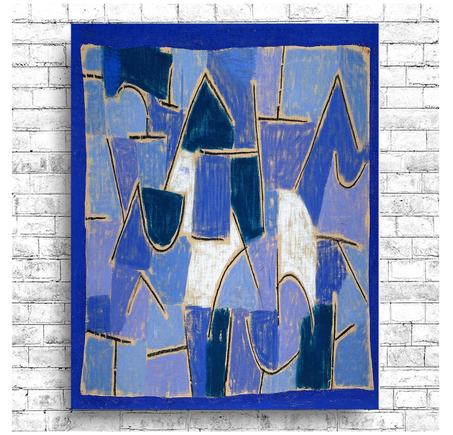 Blue night (1937) by Paul Klee - Buy Print Only or Mounted with Choice of Accent Color