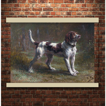 A Briquet Hound by Rosa Bonheur | Hanging Canvas Art | Choice of Board Colors