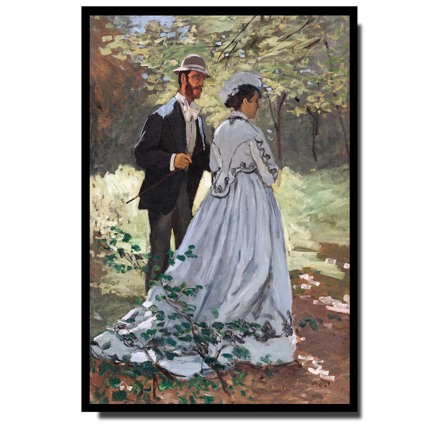Bazille and Camille (1865) by Claud Monet