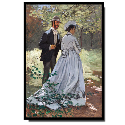 Bazille and Camille (1865) by Claud Monet
