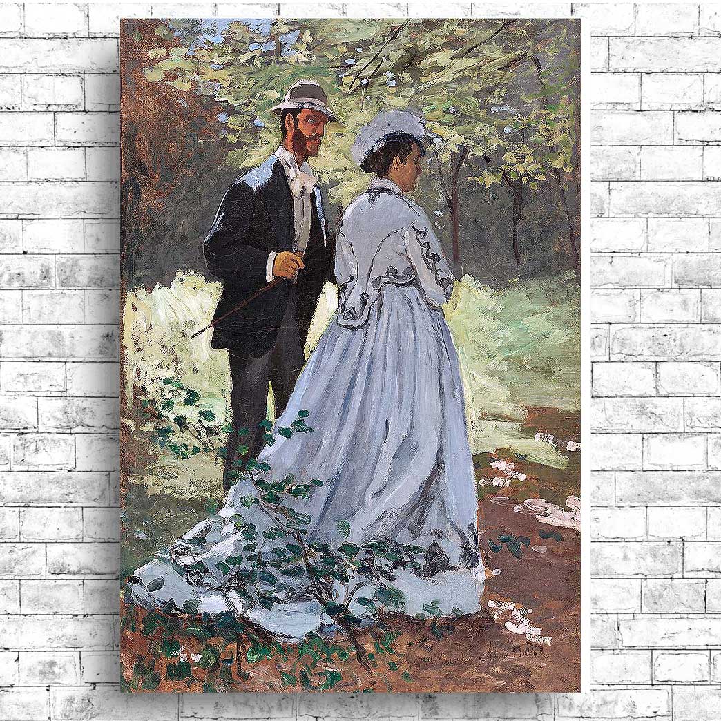 Bazille and Camille (1865) by Claud Monet