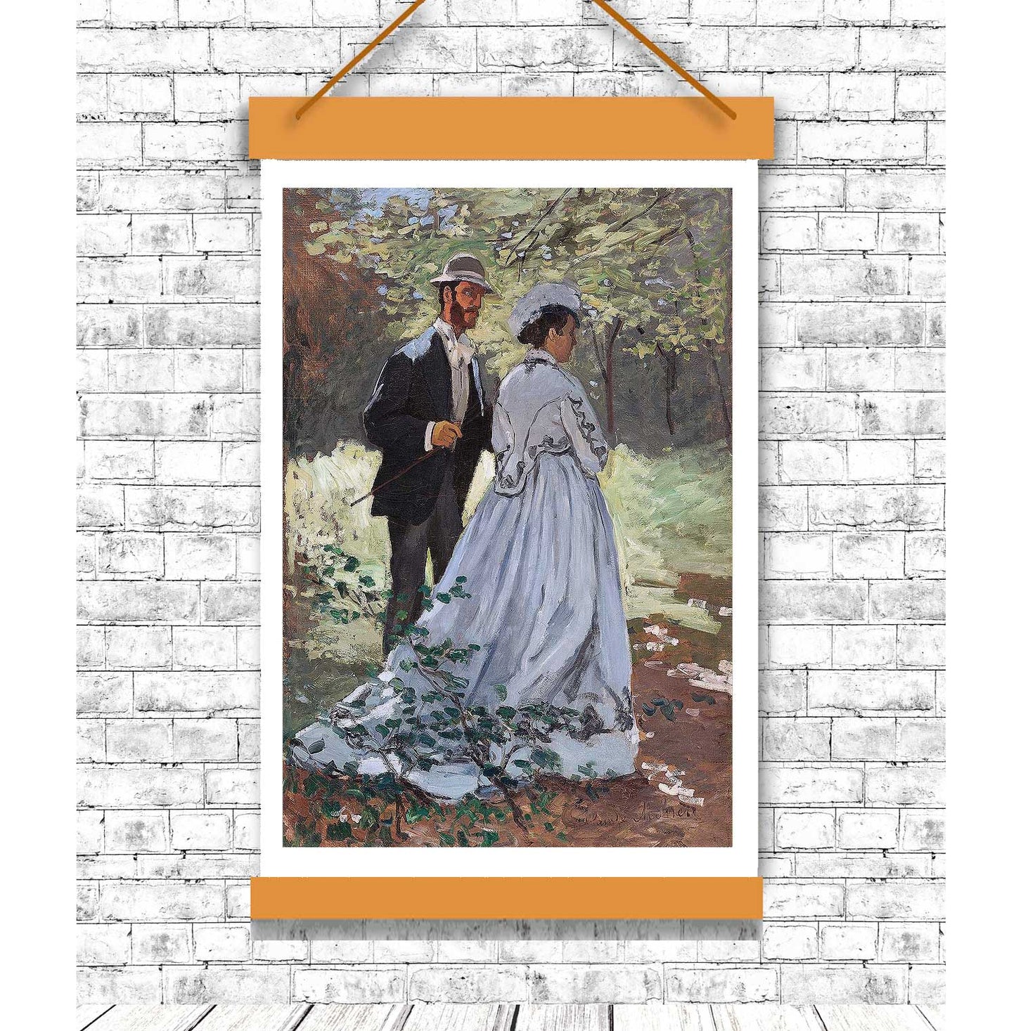 Bazille and Camille (1865) by Claud Monet