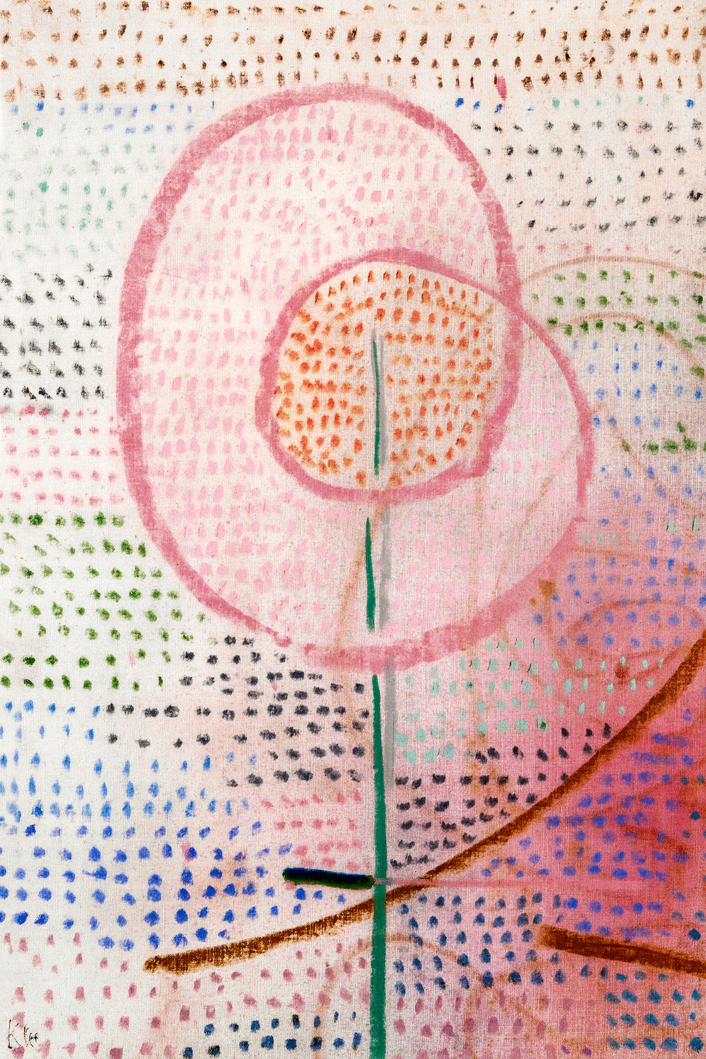 Blossoming (1934 by Paul Klee - Buy Print Only or Mounted with Choice of Accent Color
