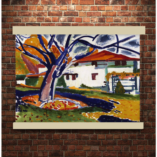 Blue Trees by Henry Sayen | Hanging Canvas Art | Choice of Board Colors