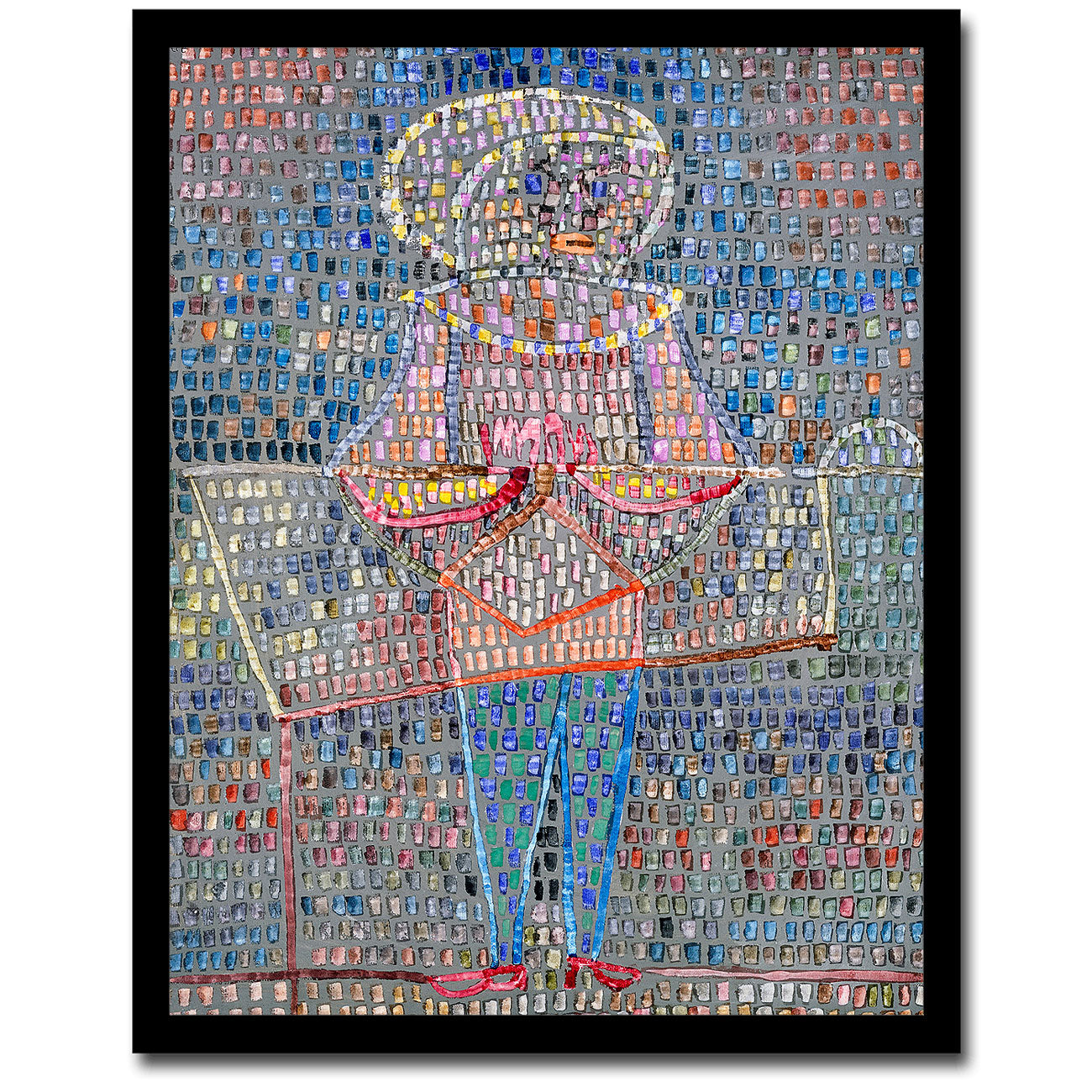 Boy in Fancy Dress (1931) by Paul Klee - Buy Print Only or Mounted with Choice of Accent Color