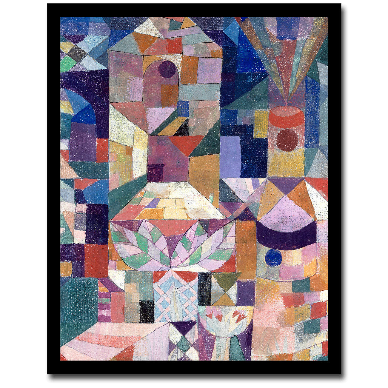Burggarten (1919) by Paul Klee - Buy Print Only or Mounted with Choice of Accent Color