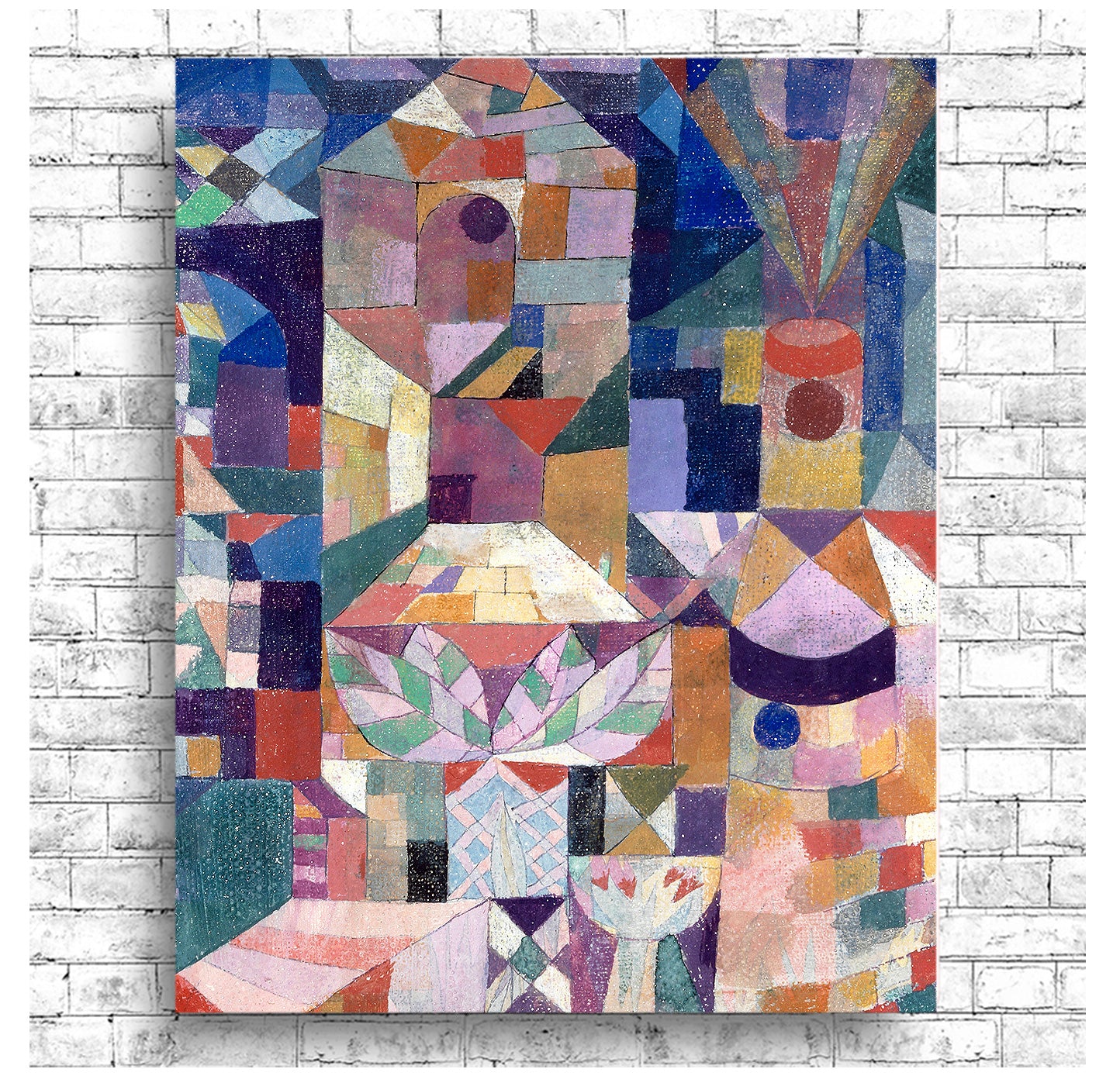 Burggarten (1919) by Paul Klee - Buy Print Only or Mounted with Choice of Accent Color