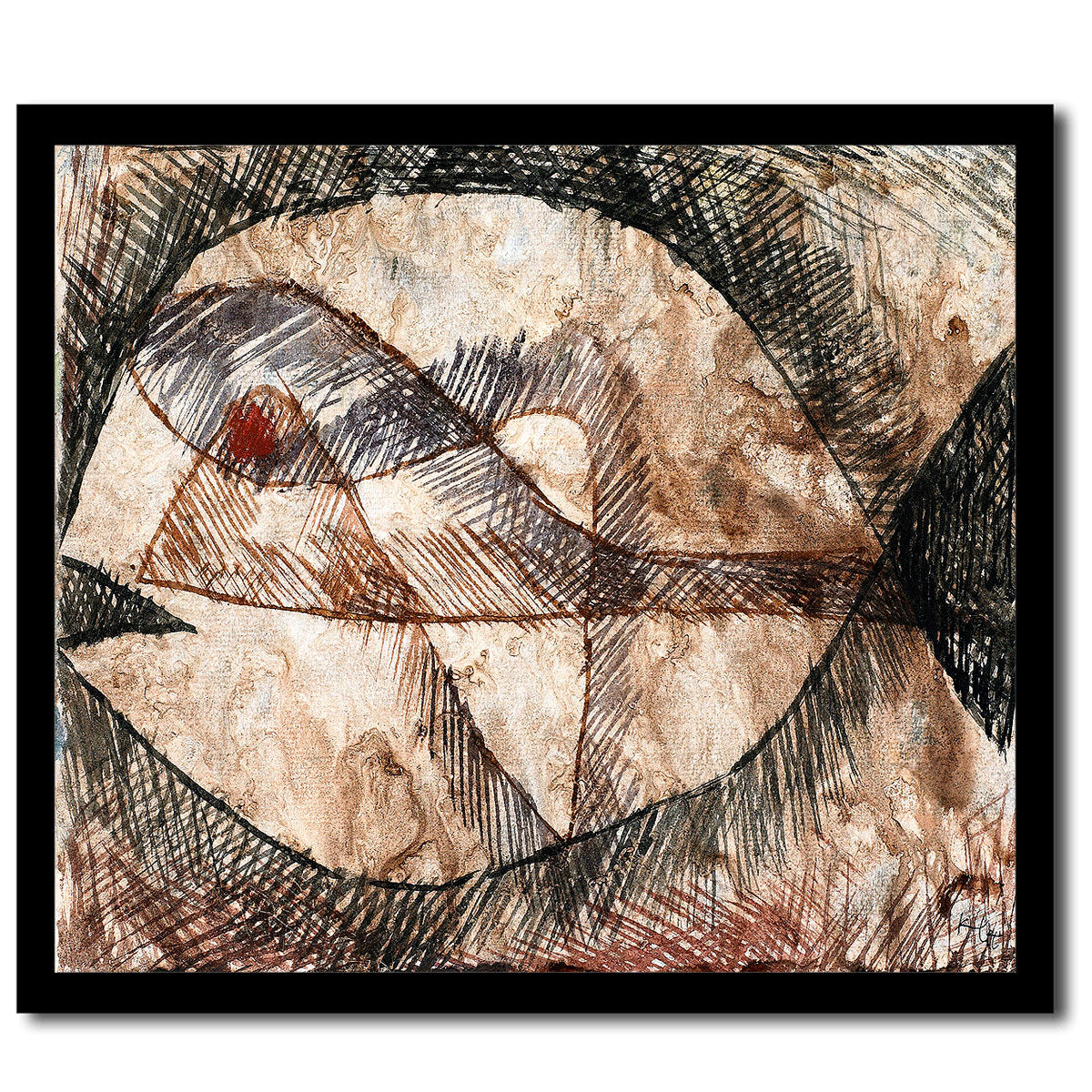 C.–C. = Fisch (1931) by Paul Klee - Buy Print Only or Mounted with Choice of Accent Color