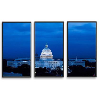 Capitol Hill at Night  | Choose Style | Size & Trim Color