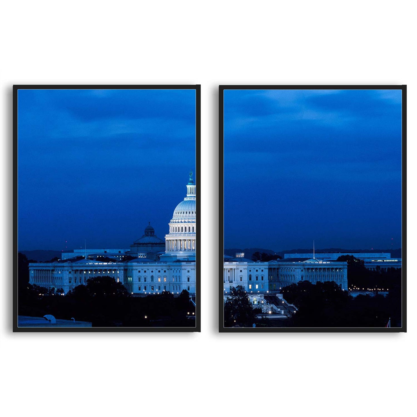 Capitol Hill at Night  | Choose Style | Size & Trim Color