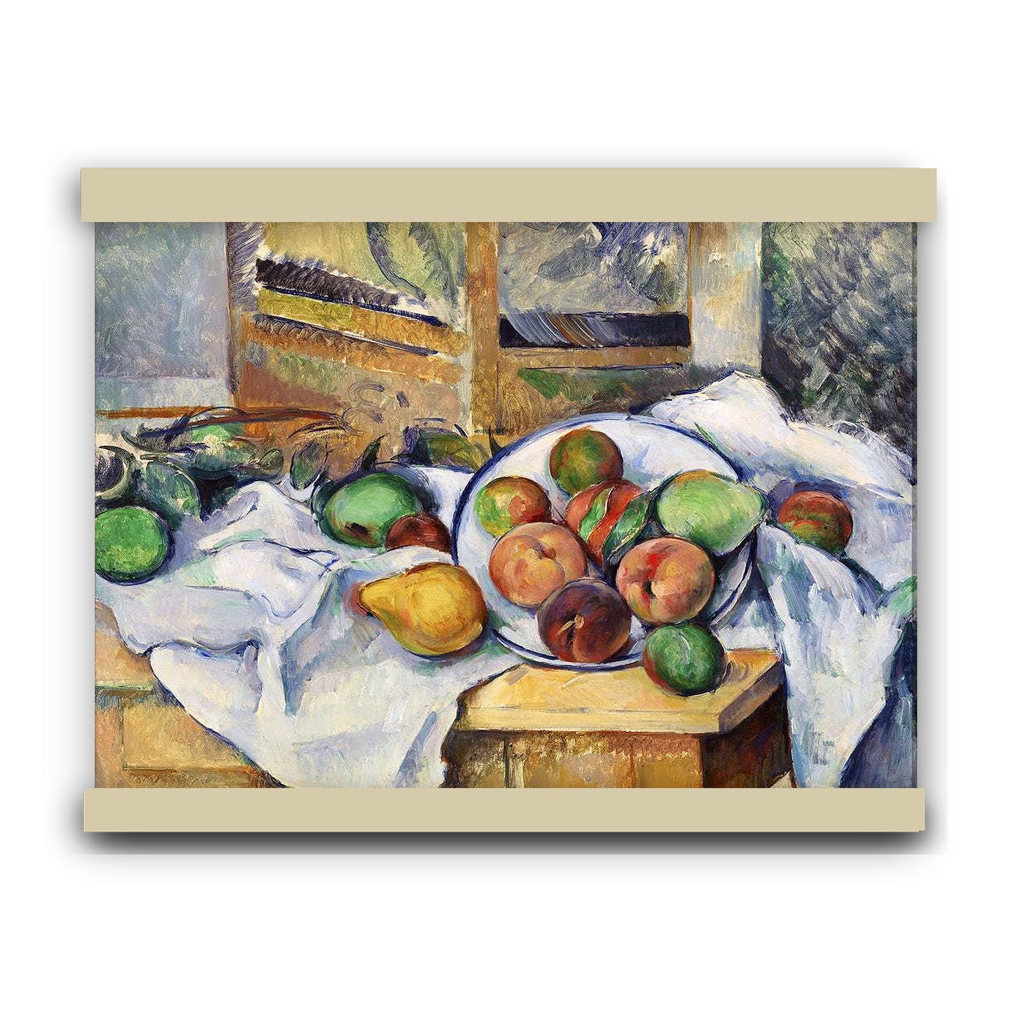 A Table Corner (Un coin de table) (ca. 1895) by Paul Cézanne | Hanging Canvas Art | Choice of Board Colors