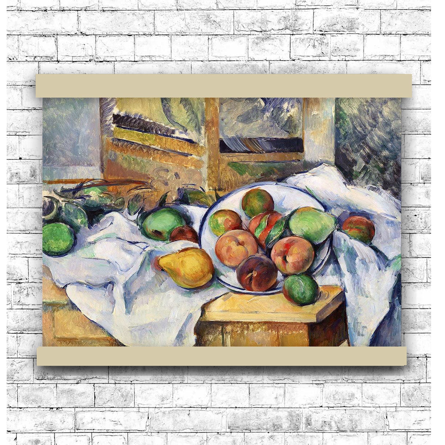 A Table Corner (Un coin de table) (ca. 1895) by Paul Cézanne | Hanging Canvas Art | Choice of Board Colors