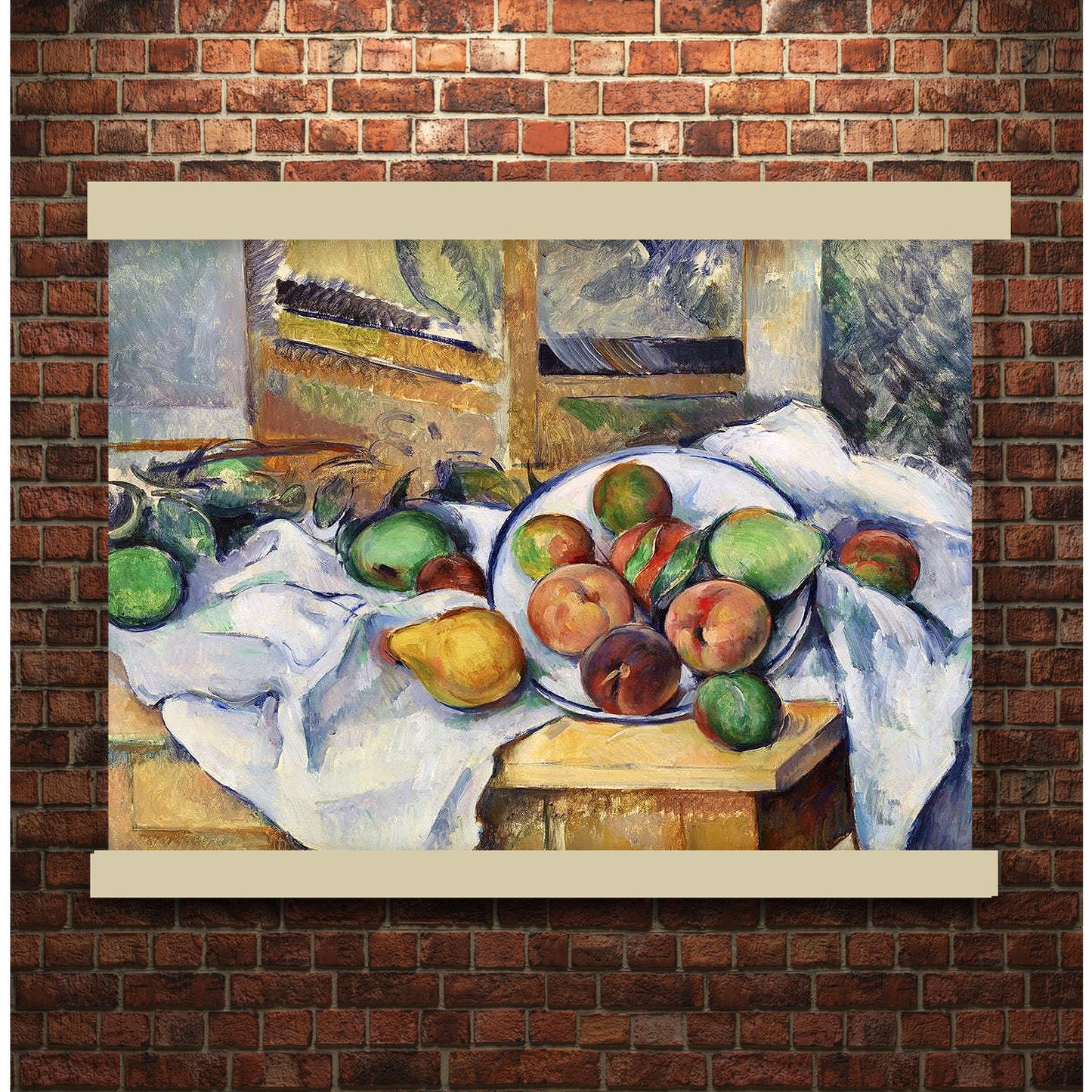 A Table Corner (Un coin de table) (ca. 1895) by Paul Cézanne | Hanging Canvas Art | Choice of Board Colors