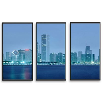 Chicago at Dusk  | Choose Style | Size & Trim Color