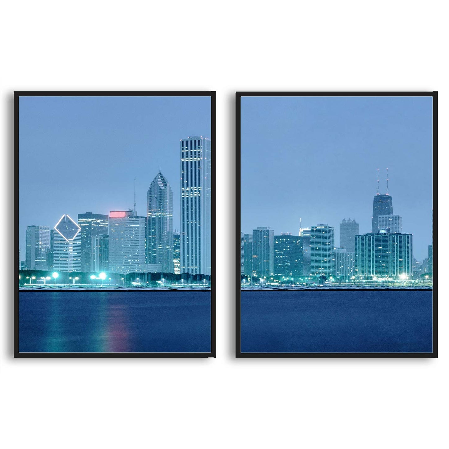 Chicago at Dusk  | Choose Style | Size & Trim Color