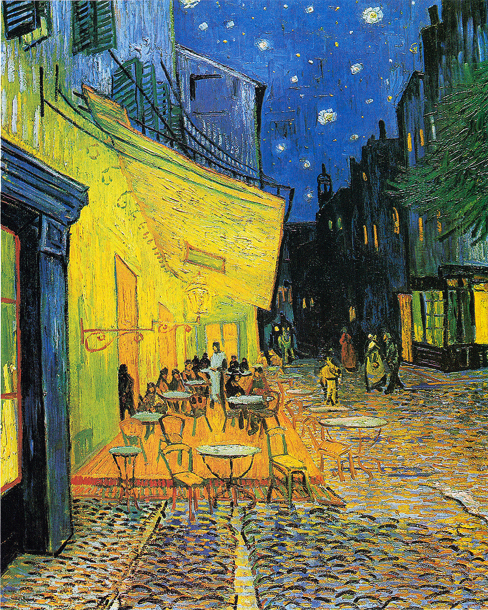 Café Terrace at Night (1888) by Vincent Van Gogh