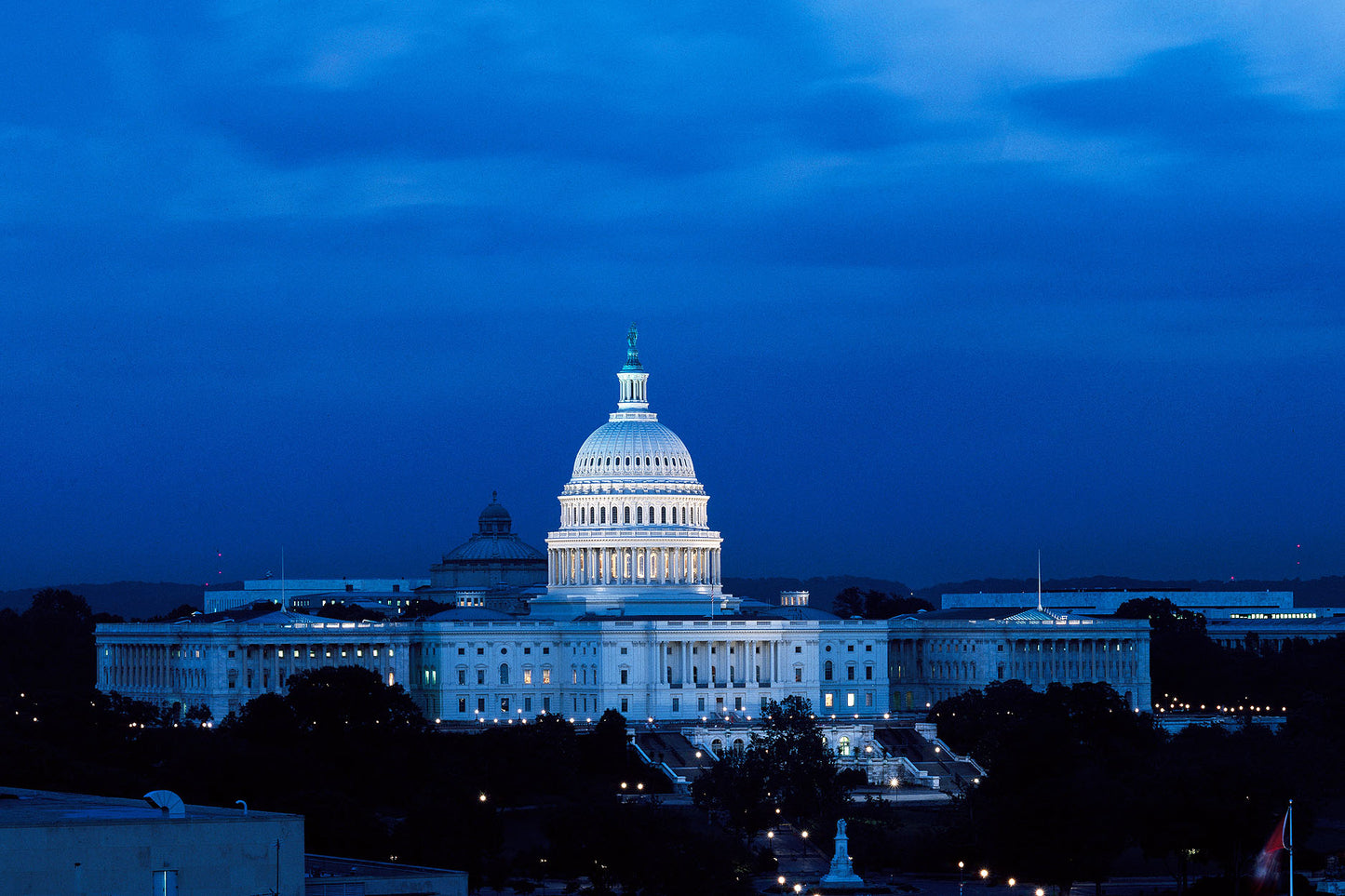 Capitol Hill at night