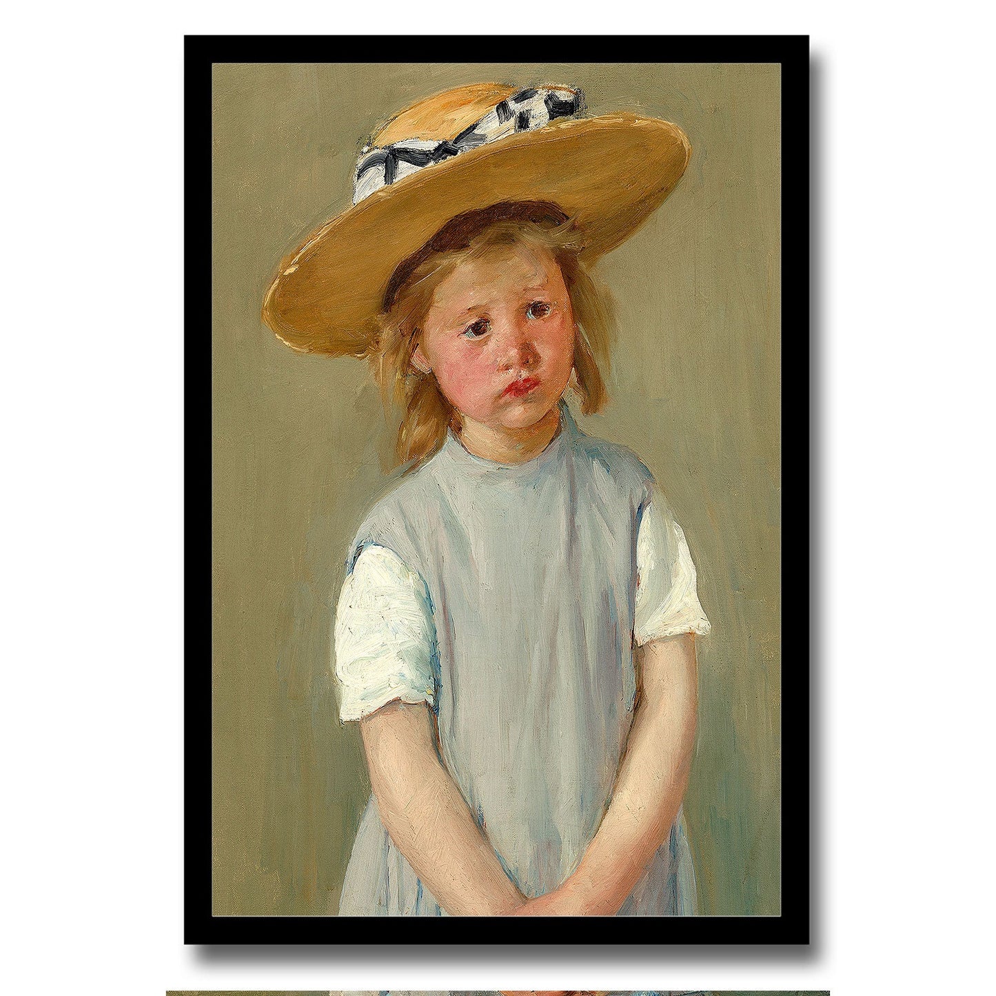 Child in a Straw Hat (1886) by Mary Casset
