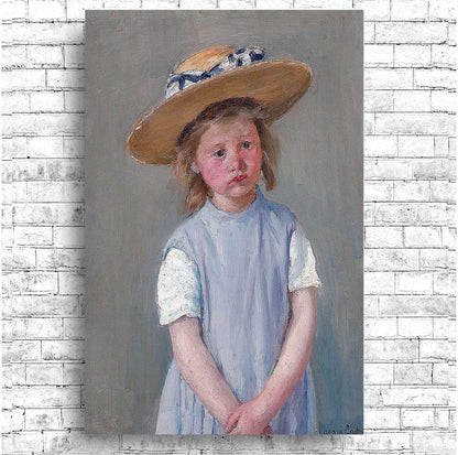 Child in a Straw Hat (1886) by Mary Casset