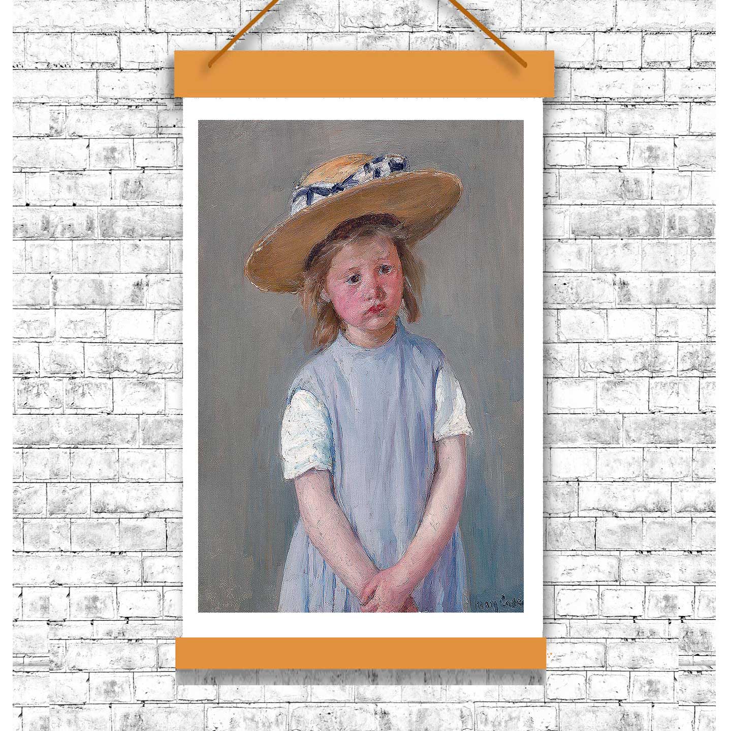 Child in a Straw Hat (1886) by Mary Casset