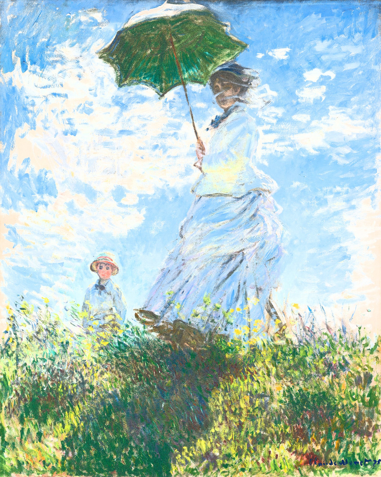 Woman with a Parasol - Madame Monet and Her Son by Claude Monet - Through Filters (1)