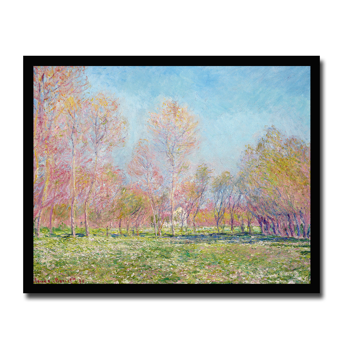 Spring in Giverny (1890) by Claude Monet