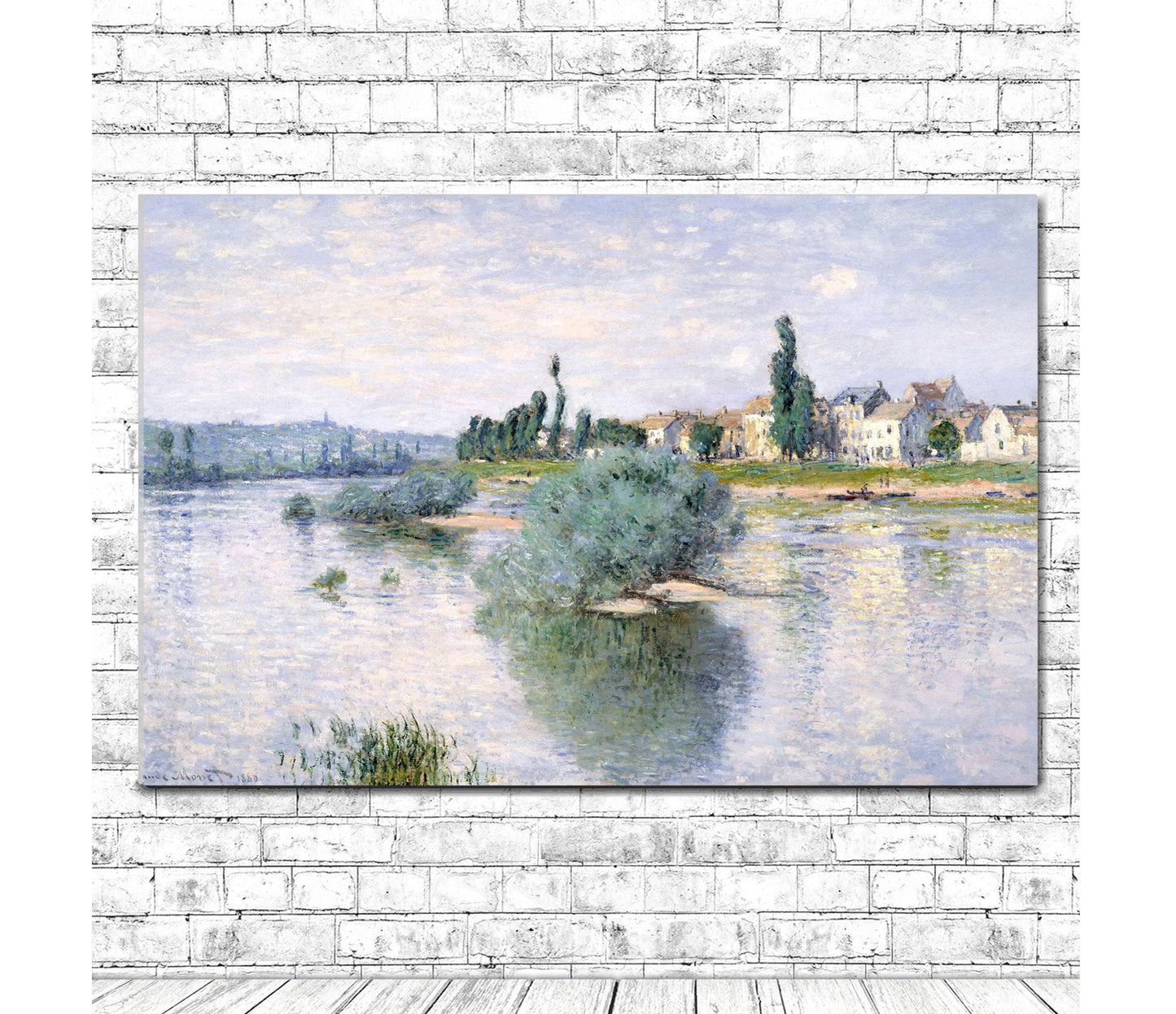 The Seine at Lavacourt by Claude Monet