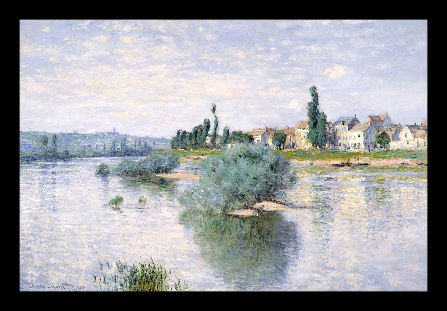 The Seine at Lavacourt by Claude Monet
