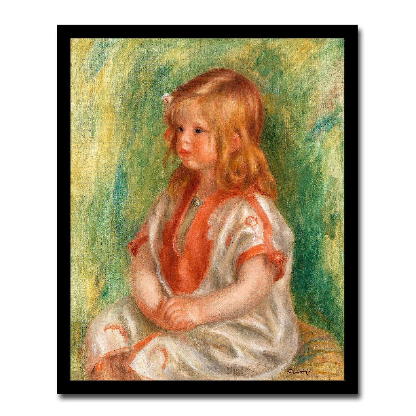 Claude Renoir by Pierre Renoir- Buy Print Only or Mounted with Choice of Accent Color