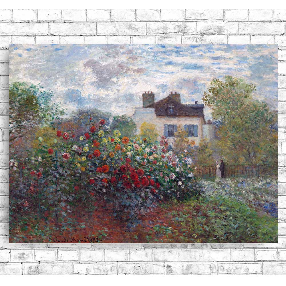 The Artist's Garden in Argenteuil by Claude Monet