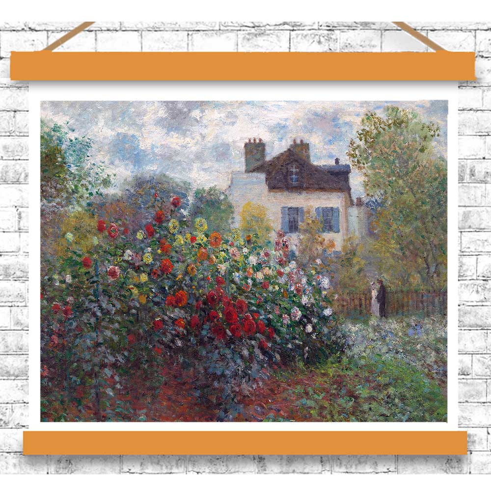 The Artist's Garden in Argenteuil by Claude Monet