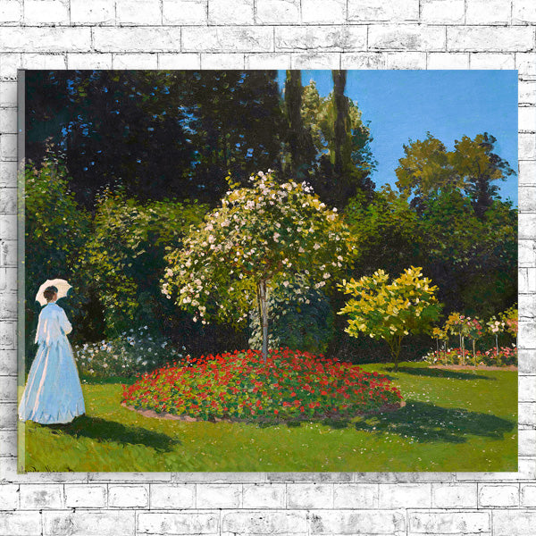 Claude Monet's Lady in the garden