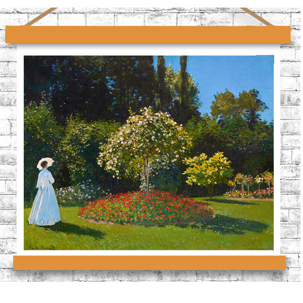 Claude Monet's Lady in the garden