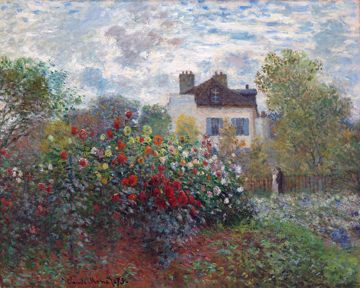 The Artist's Garden in Argenteuil by Claude Monet