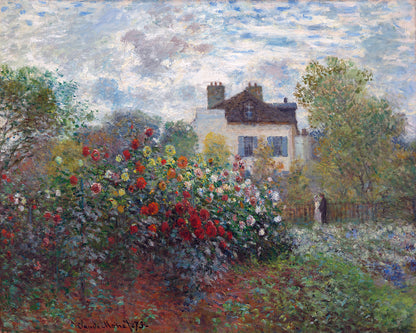 The Artist's Garden in Argenteuil by Claude Monet