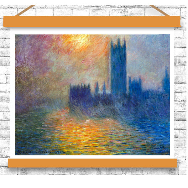 Claude Monet's The Houses of Parliament, Sunset