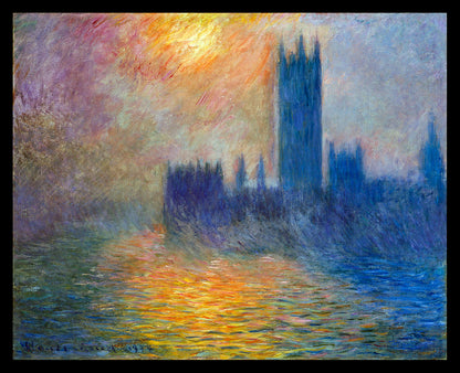 Claude Monet's The Houses of Parliament, Sunset