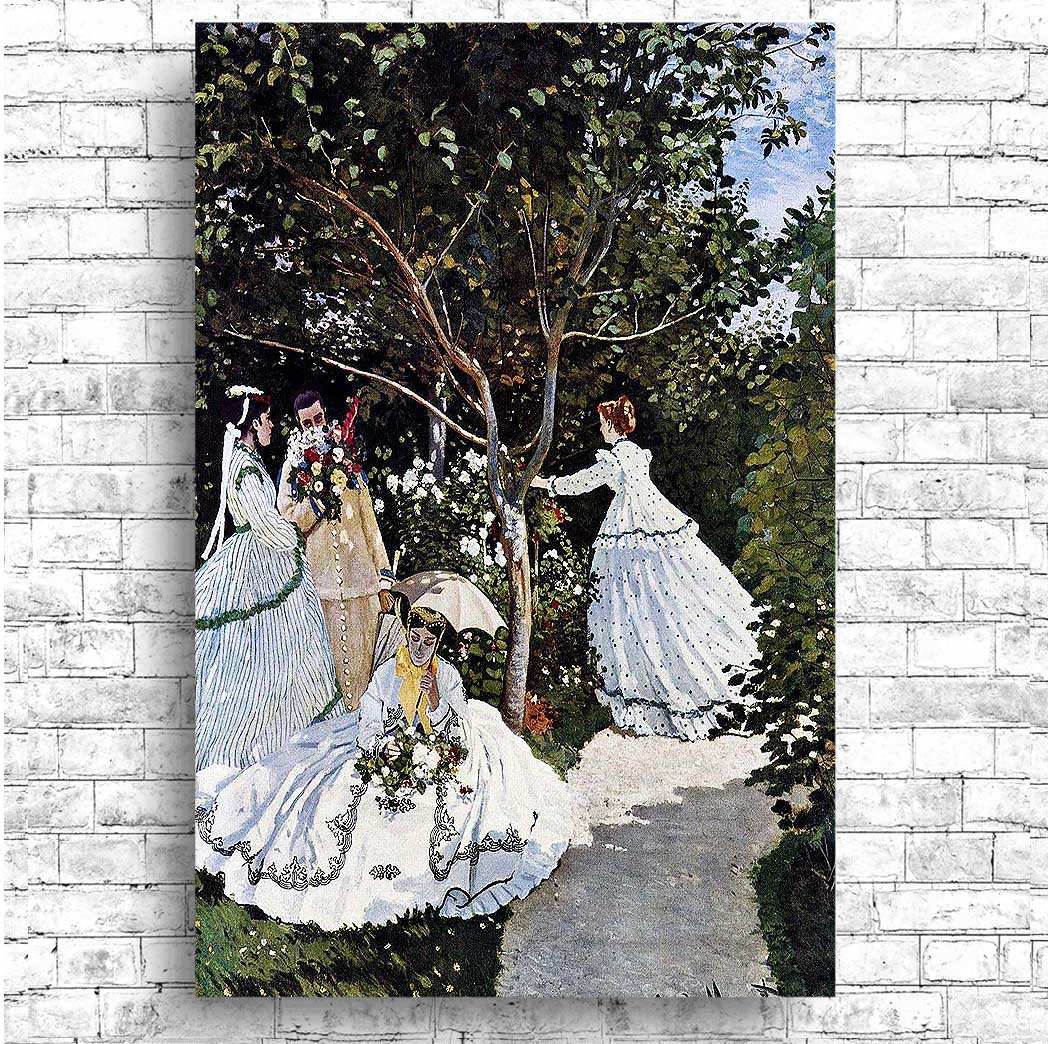 Women in the Garden (1866) by Claud Monet