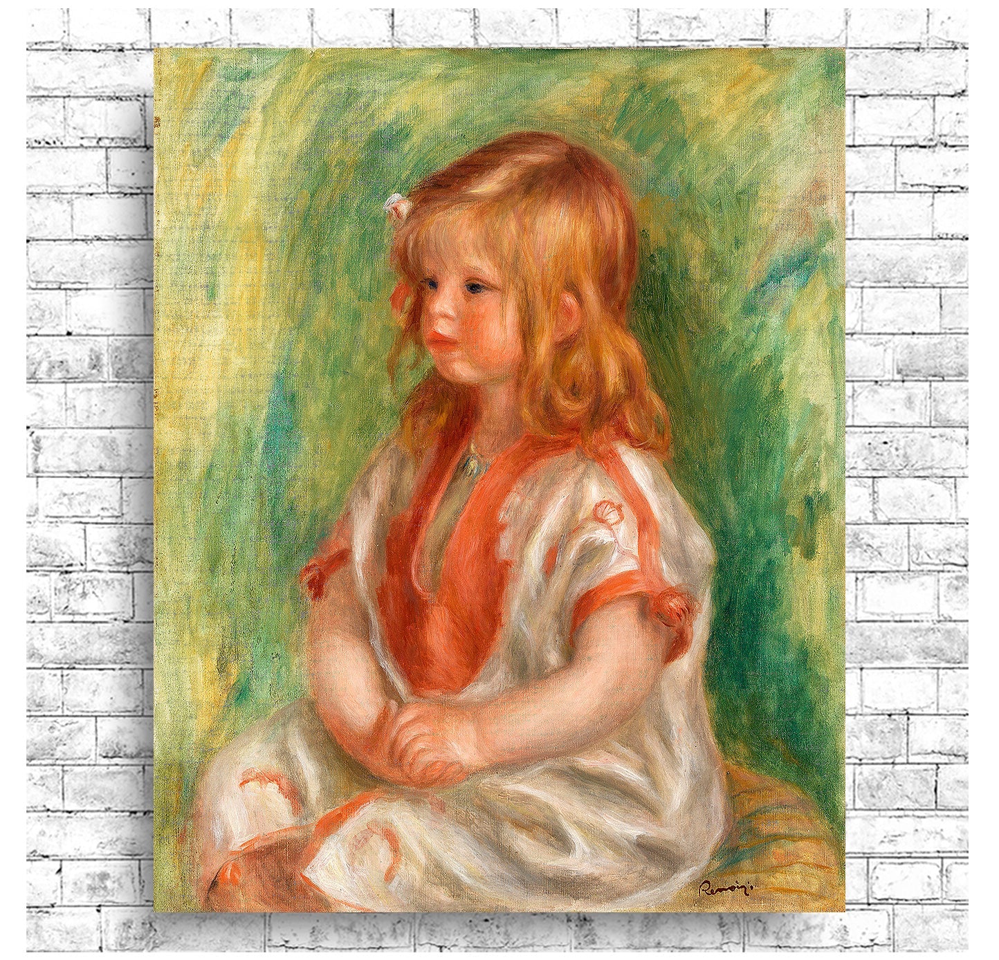 Claude Renoir by Pierre Renoir- Buy Print Only or Mounted with Choice of Accent Color