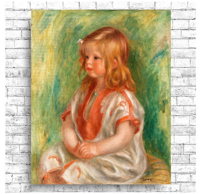 Claude Renoir by Pierre Renoir- Buy Print Only or Mounted with Choice of Accent Color
