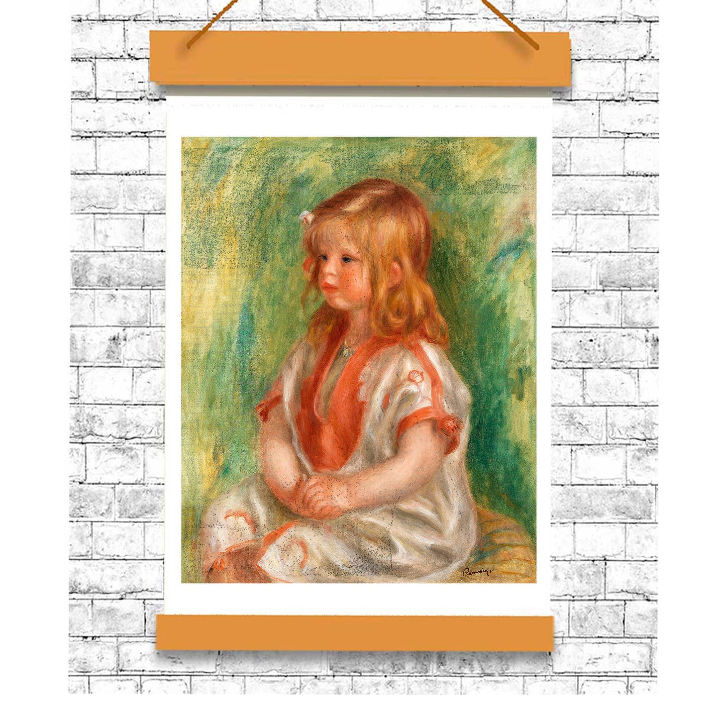 Claude Renoir by Pierre Renoir- Buy Print Only or Mounted with Choice of Accent Color