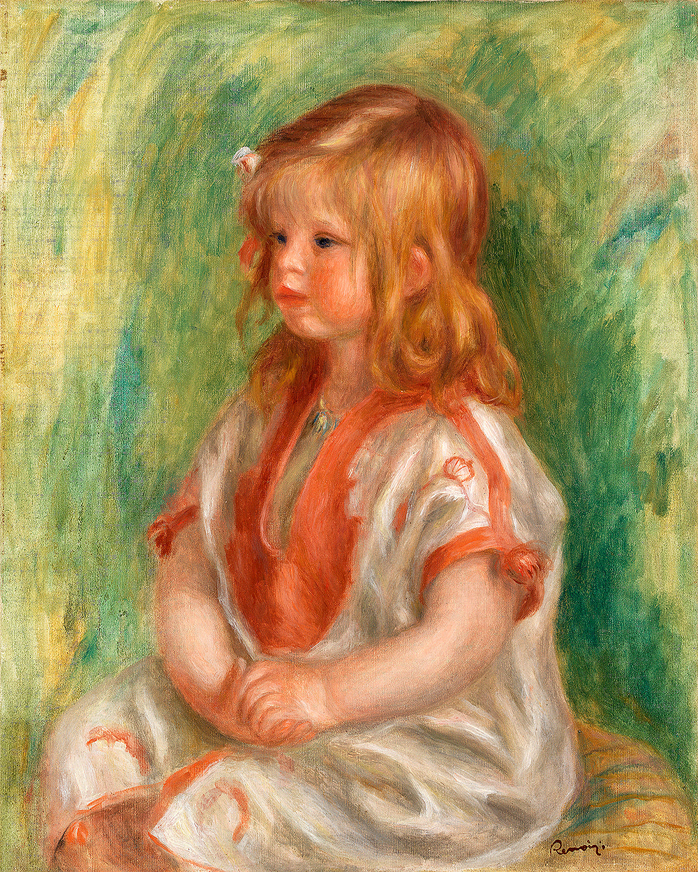 Claude Renoir by Pierre Renoir- Buy Print Only or Mounted with Choice of Accent Color
