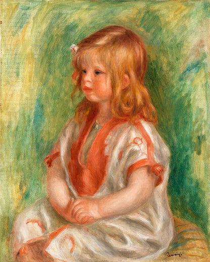 Claude Renoir by Pierre Renoir- Buy Print Only or Mounted with Choice of Accent Color