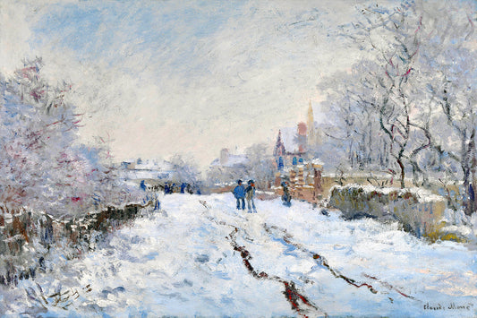 Claude Monet's Snow at Argenteuil (1874–1875) by Claud Monet