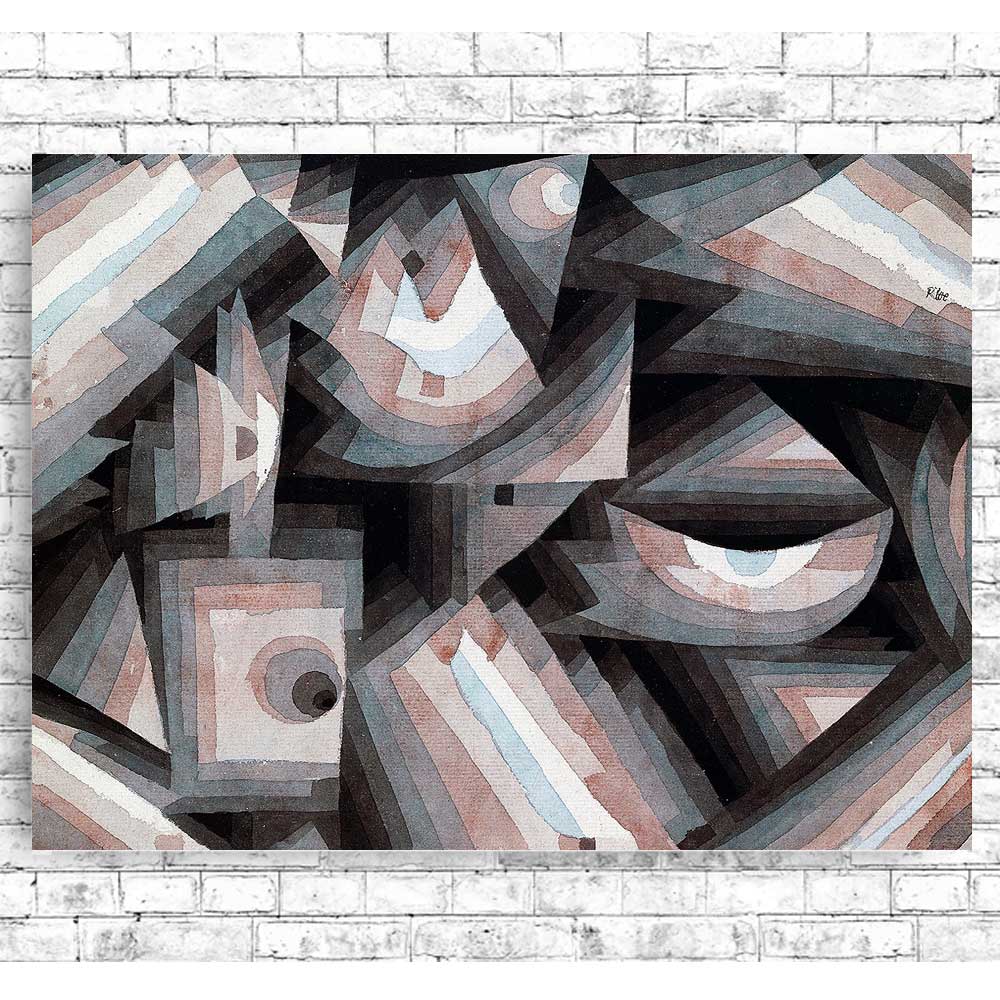 Crystal gradation (1921) by Paul Klee - Buy Print Only or Mounted with Choice of Accent Color