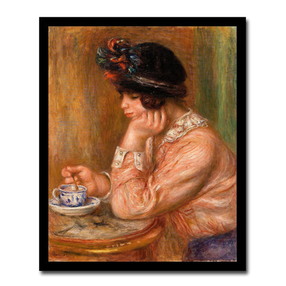 Cup of Chocolate by Pierre Renoir- Buy Print Only or Mounted with Choice of Accent Color