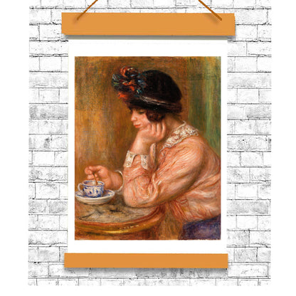 Cup of Chocolate by Pierre Renoir- Buy Print Only or Mounted with Choice of Accent Color