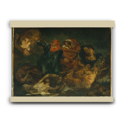 Bark of Dante by Manet 1855 | Hanging Canvas Art | Choice of Board Colors