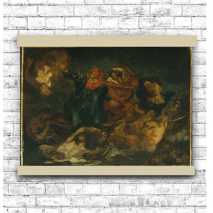Bark of Dante by Manet 1855 | Hanging Canvas Art | Choice of Board Colors